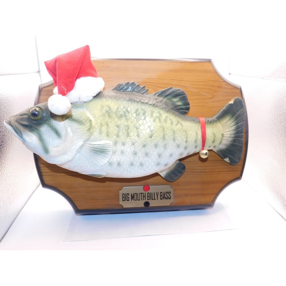 Big Mouth Billy Bass Gemmy 1999 Sings Christmas Songs Xmas Edition Tested WORKS